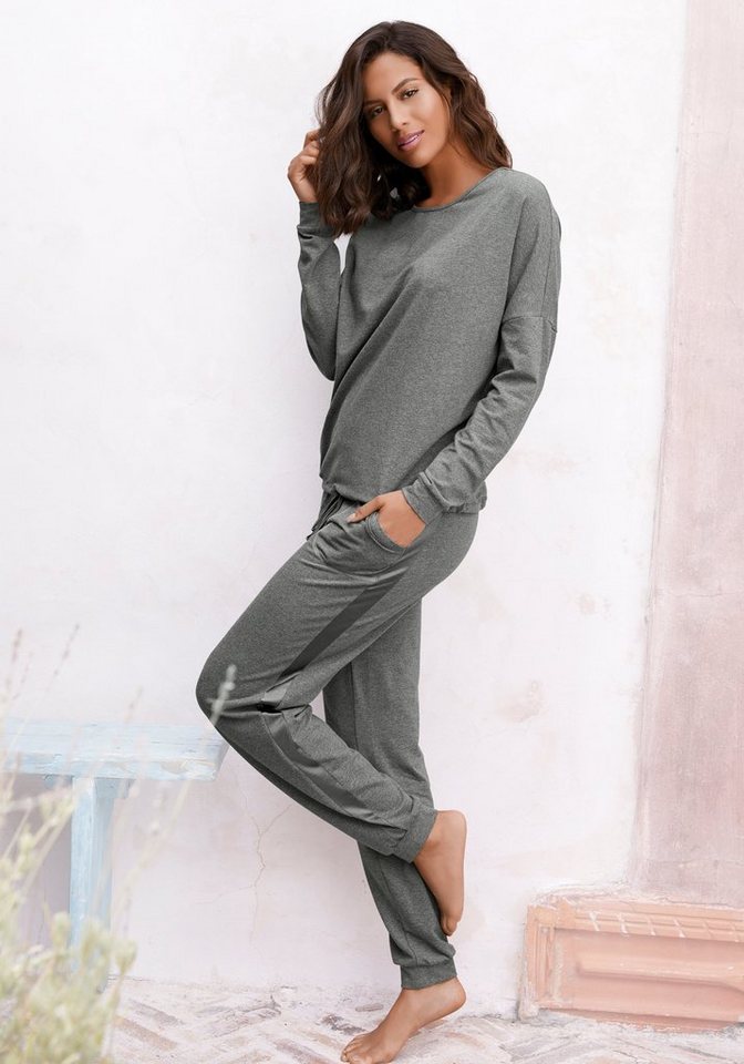 Vivance Dreams Pyjama (2 tlg) mit aufgesetzten Seitenstreifen von Vivance Dreams