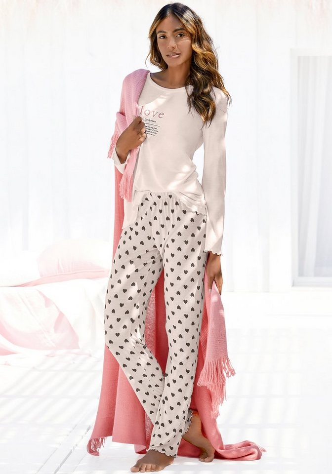 Vivance Dreams Pyjama (2 tlg) mit femininem Druckmuster von Vivance Dreams