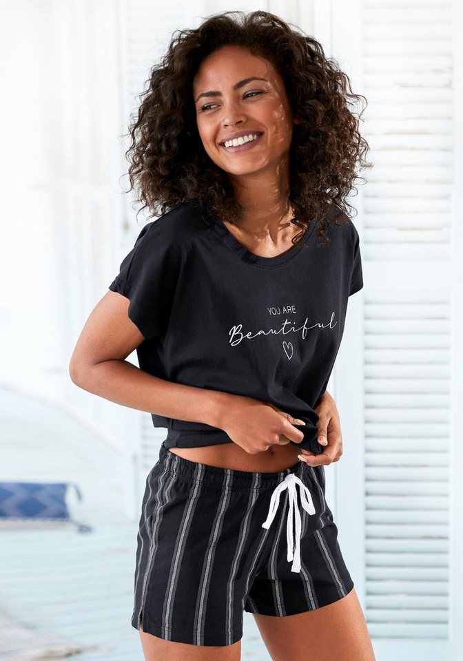 Vivance Dreams Shorty (2 tlg) mit Frontdruck von Vivance Dreams