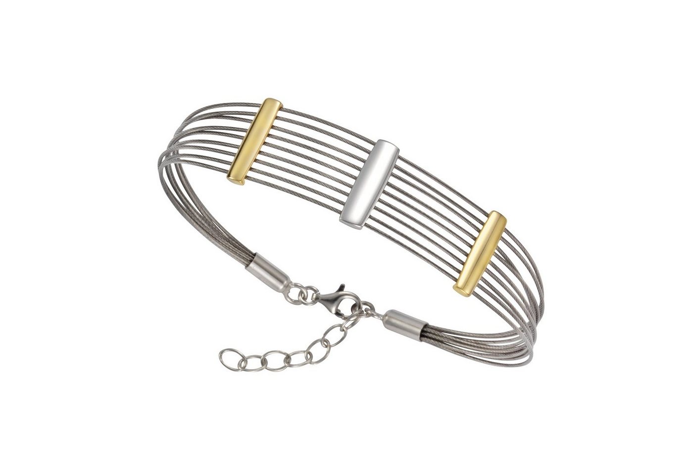 Vivance Armband 925/- Sterling Silber + Stahl bicolor von Vivance