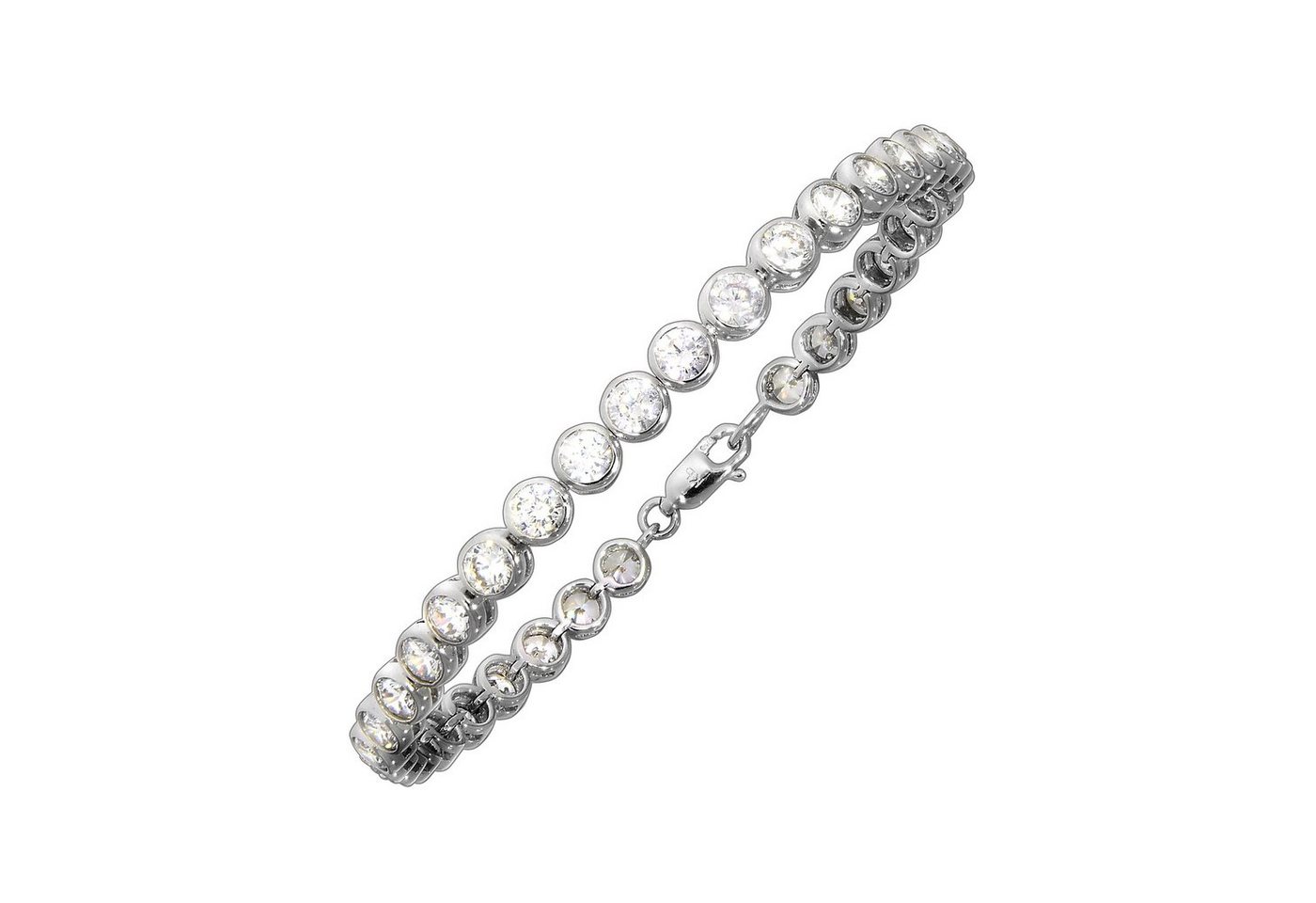 Vivance Armband Silber 925 rhodiniert 34x Zirkonia von Vivance