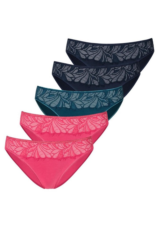 Vivance Bikinislip (5er-Pack) aus elastischer Baumwoll-Qualität von Vivance
