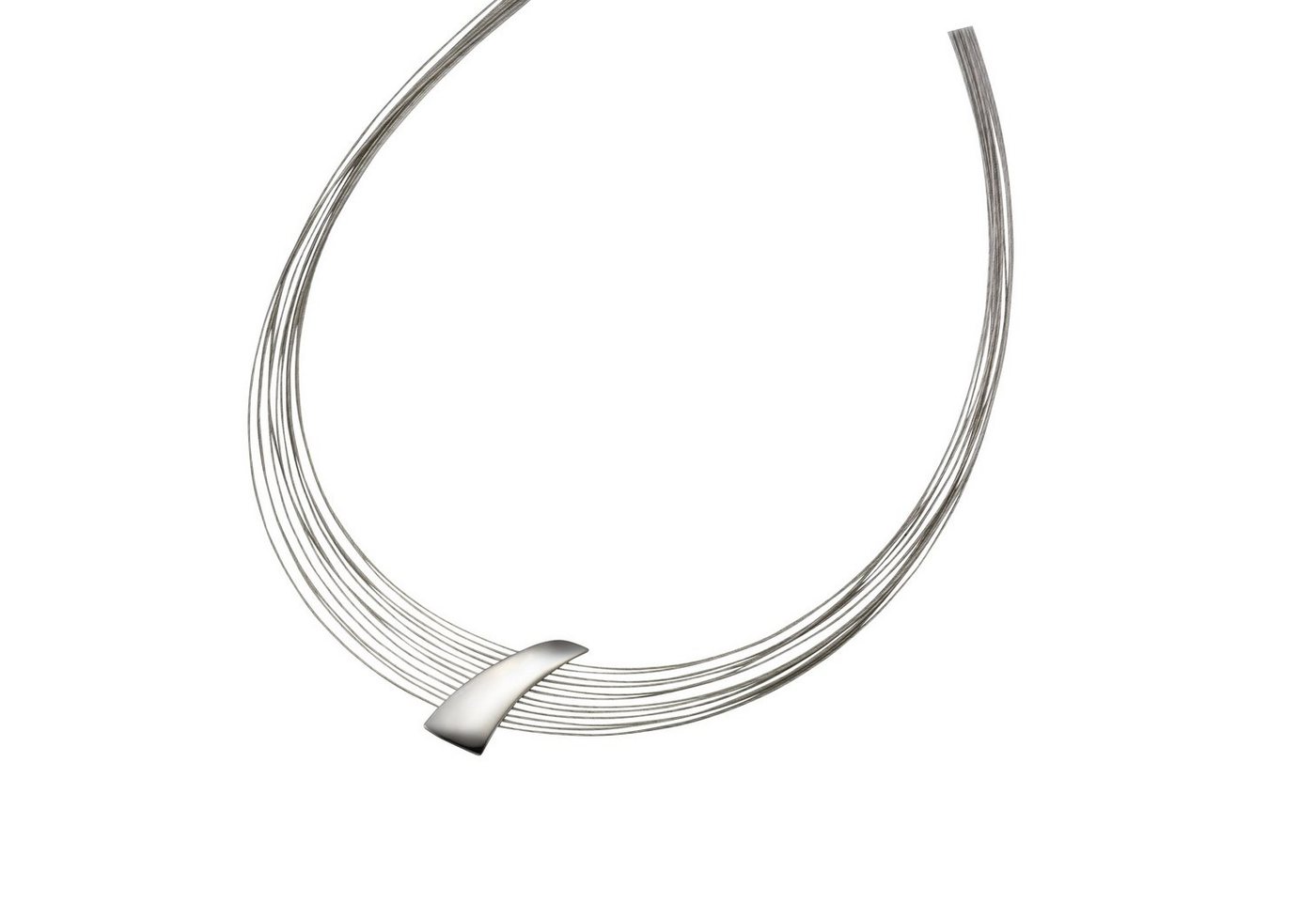 Vivance Collierkettchen 925/- Sterling Silber rhodiniert + Stahl von Vivance