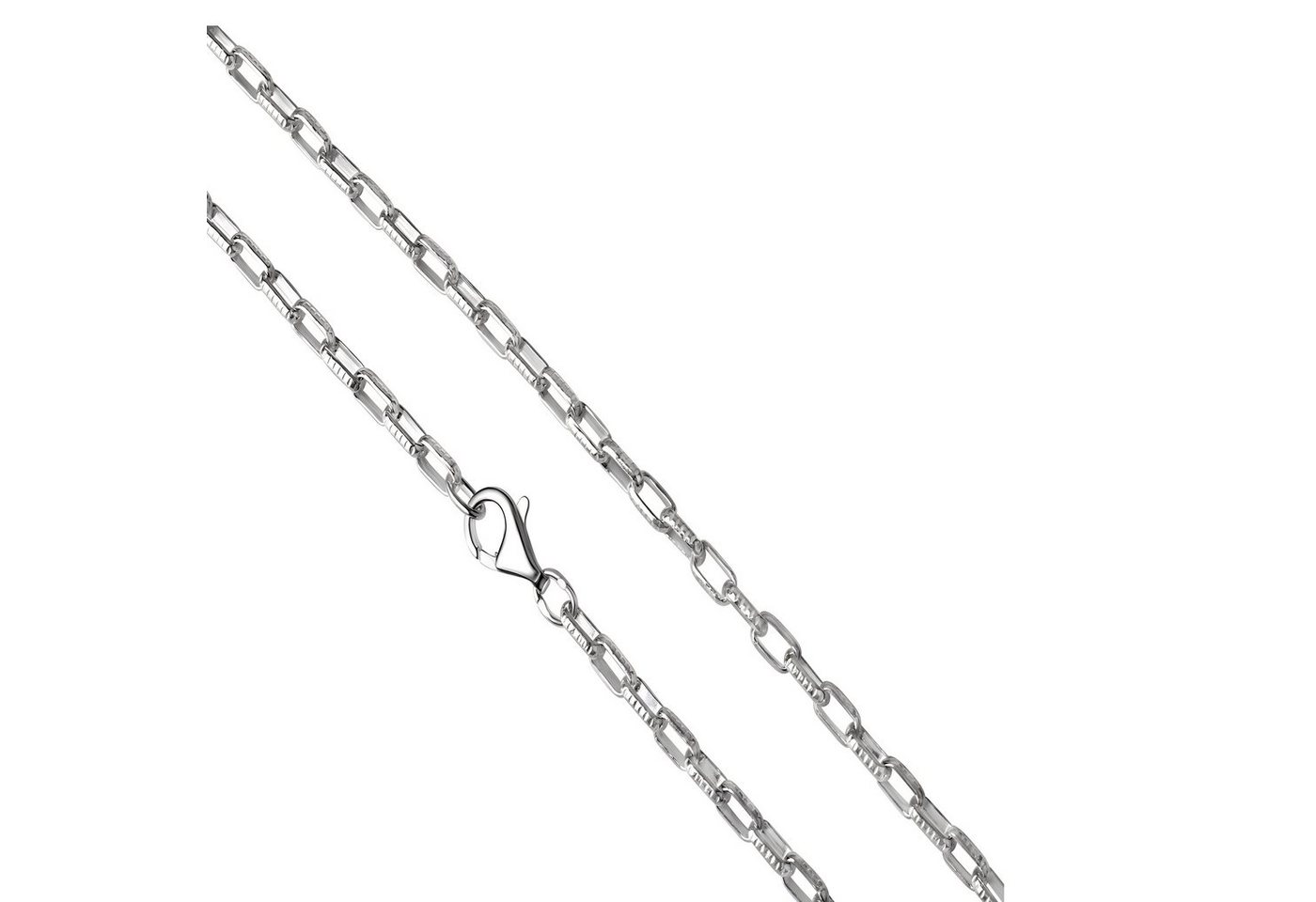 Vivance Collierkettchen 925/- Sterling Silber weiß Gliederkette 60 cm von Vivance