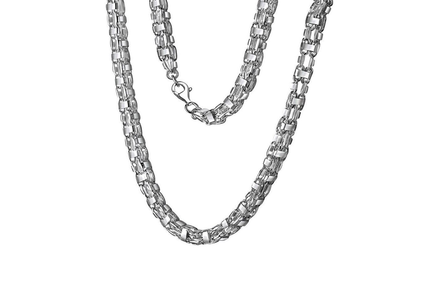 Vivance Collierkettchen 925/- Sterling Silber weiß Käfigkette 60 cm von Vivance