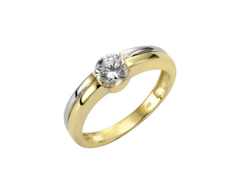 Vivance Fingerring 333/- Gold bicolor Zirkonia von Vivance