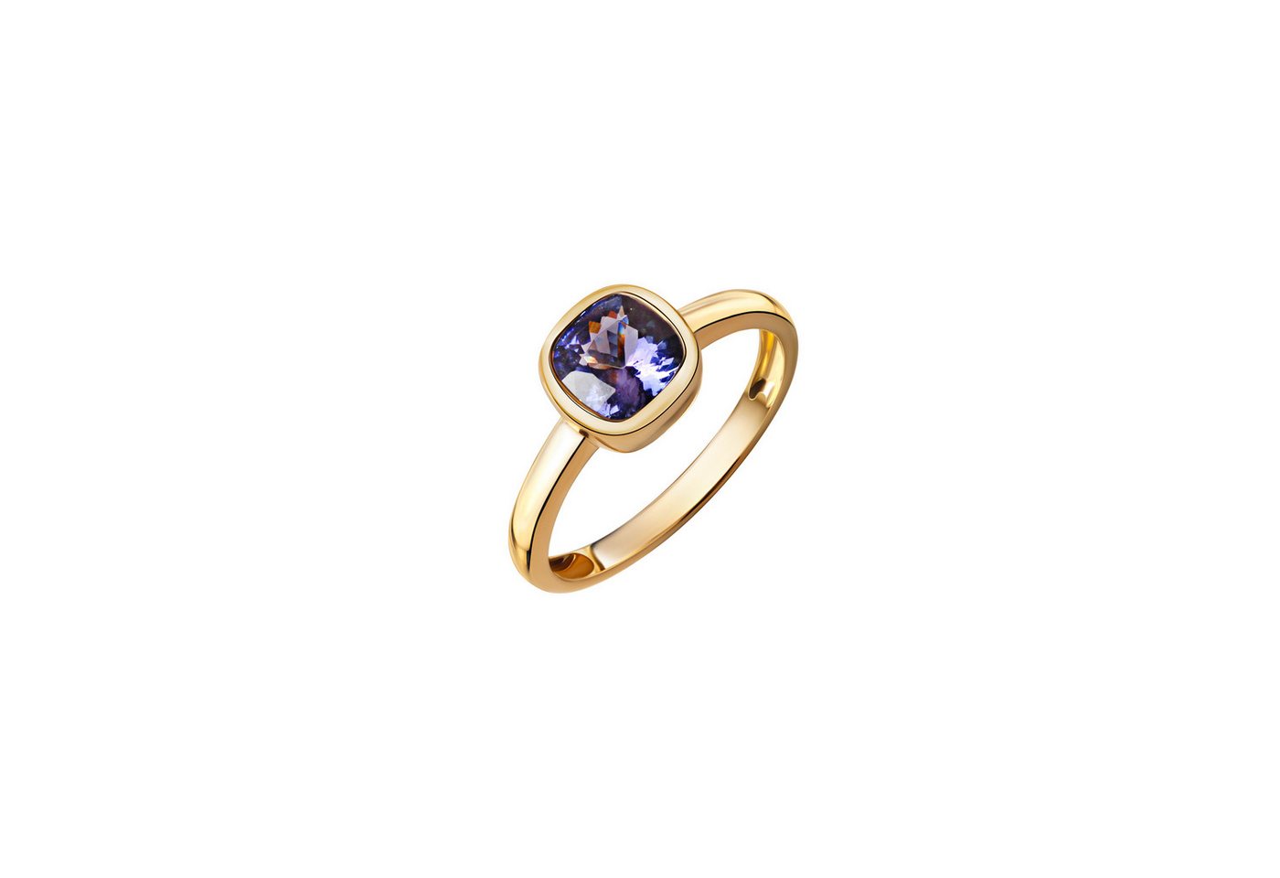 Vivance Fingerring 585/- Gelbgold glanz Tansanit von Vivance