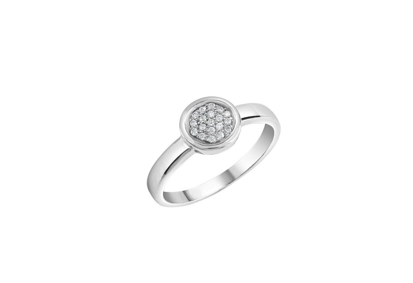 Vivance Fingerring 925-Sterling Silber rhodiniert Zirkonia von Vivance