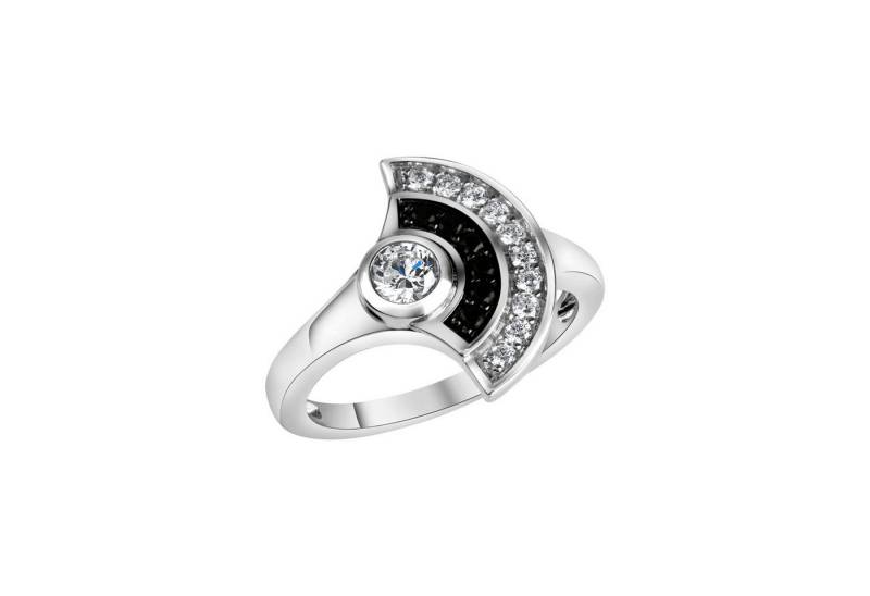 Vivance Fingerring 925-Sterling Silber rhodiniert Zirkonia von Vivance