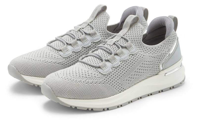 Vivance Freizeitschuh, Halbschuh, Sneaker aus Textil zum Reinschlüpfen mit elastischen Schnürbändern VEGAN von Vivance