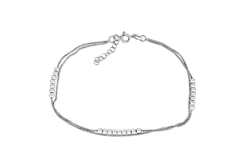 Vivance Fußkette 925/- Sterling Silber rhodiniert 2.rhg. von Vivance