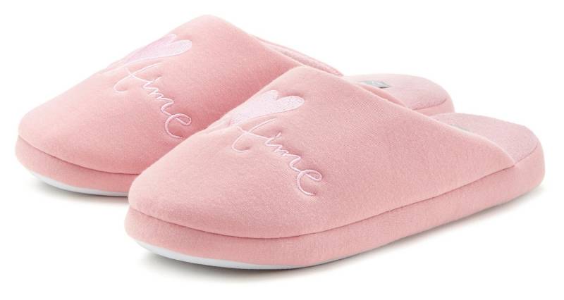 Vivance Pantolette, Pantoffel, Clog, Hausschuh mit verspieltem Schriftzug VEGAN Vivance Pantolette, Pantoffel, Clog, Hausschuh mit verspieltem Schriftzug VEGAN von Vivance