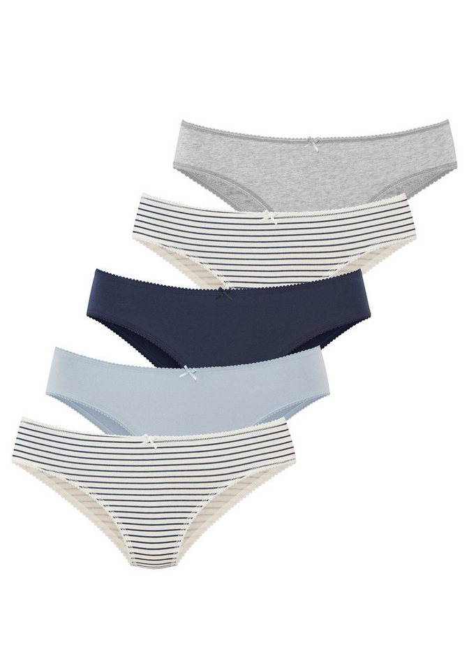 Vivance Jazz-Pants Slips (5er Pack) mit kleiner Häkelkante von Vivance