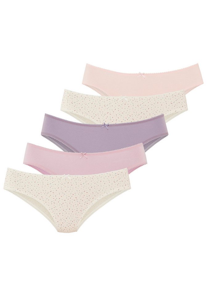 Vivance Jazz-Pants Slips (5er Pack) mit kleiner Häkelkante von Vivance