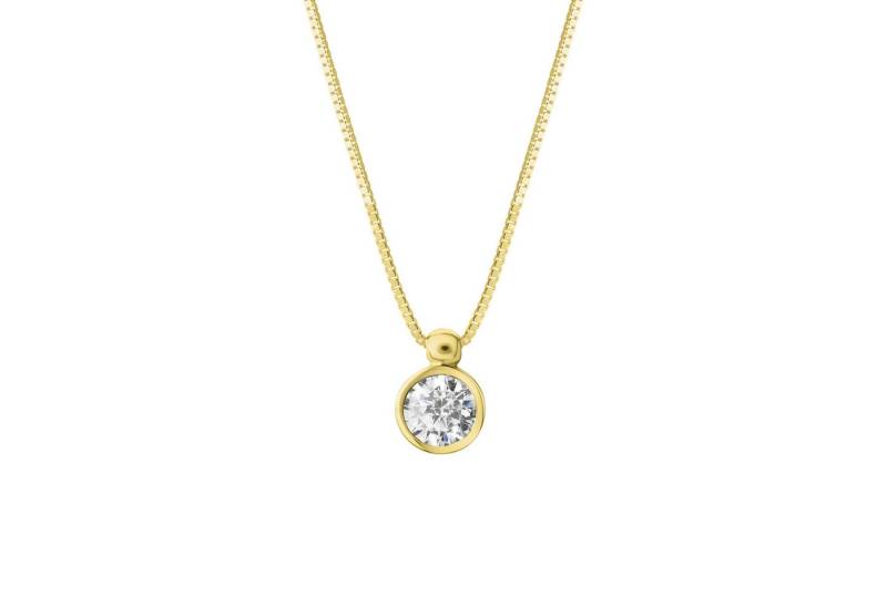 Vivance Kette mit Anhänger 375/- Gelbgold Zirkonia von Vivance