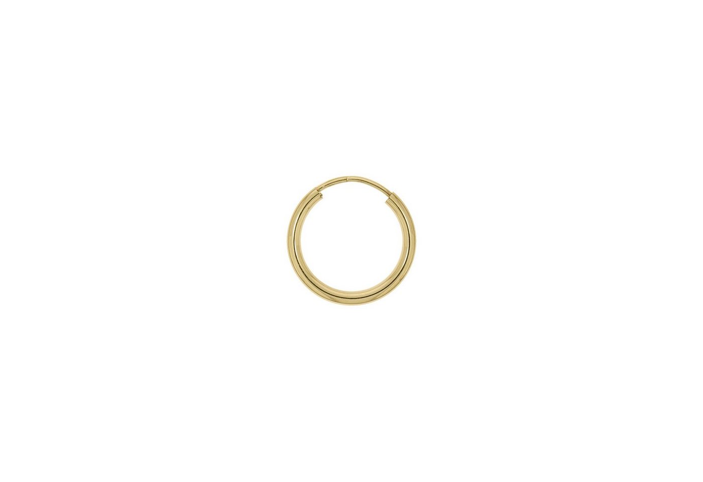 Vivance Paar Creolen 585/- Gelbgold glanz 15mm von Vivance