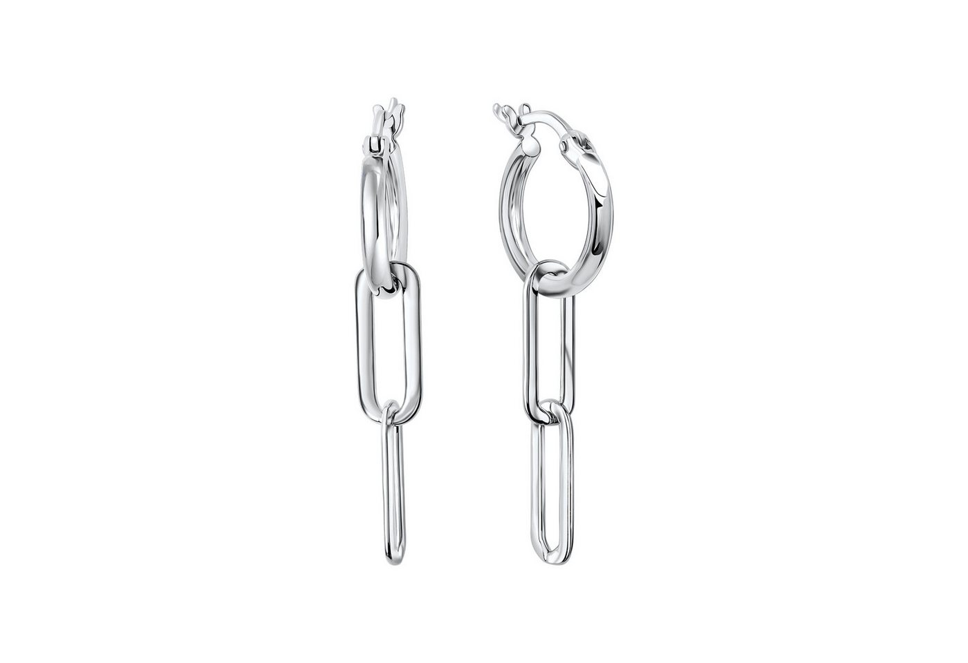 Vivance Paar Creolen 925-Sterling Silber rhodiniert von Vivance