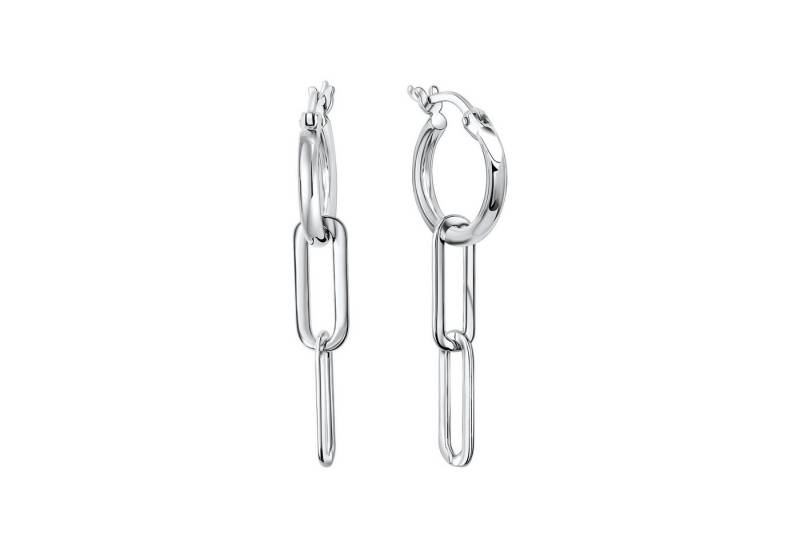 Vivance Paar Creolen 925-Sterling Silber rhodiniert von Vivance