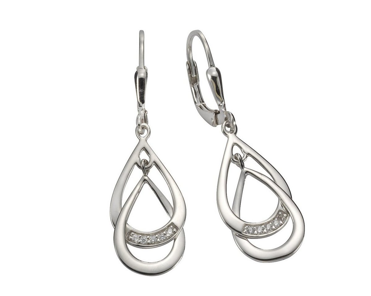 Vivance Paar Ohrhänger 925 Sterling Silber Zirkonia von Vivance