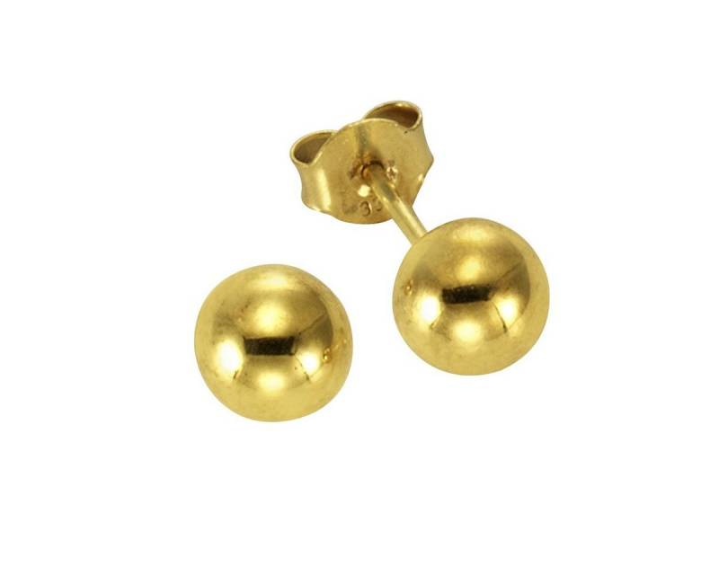 Vivance Paar Ohrstecker 585 Gold Kugel 6,5mm von Vivance