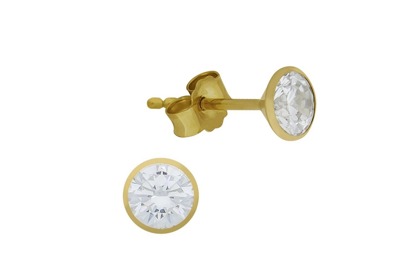 Vivance Paar Ohrstecker 585/- Gelbgold Zirkonia von Vivance