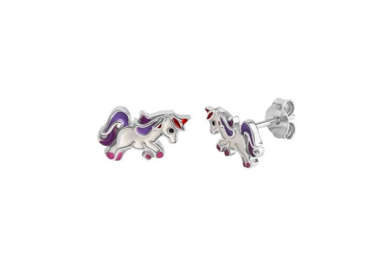 Vivance Paar Ohrstecker 925/- Sterling Silber rhodiniert Einhorn von Vivance