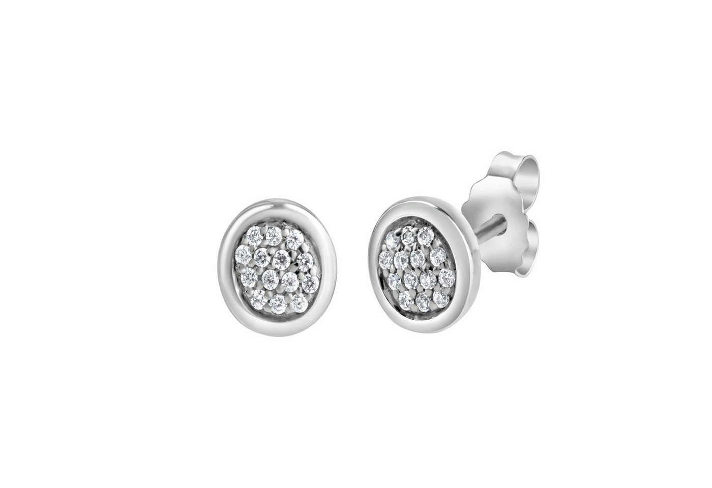 Vivance Paar Ohrstecker 925-Sterling Silber rhodiniert Zirkonia von Vivance