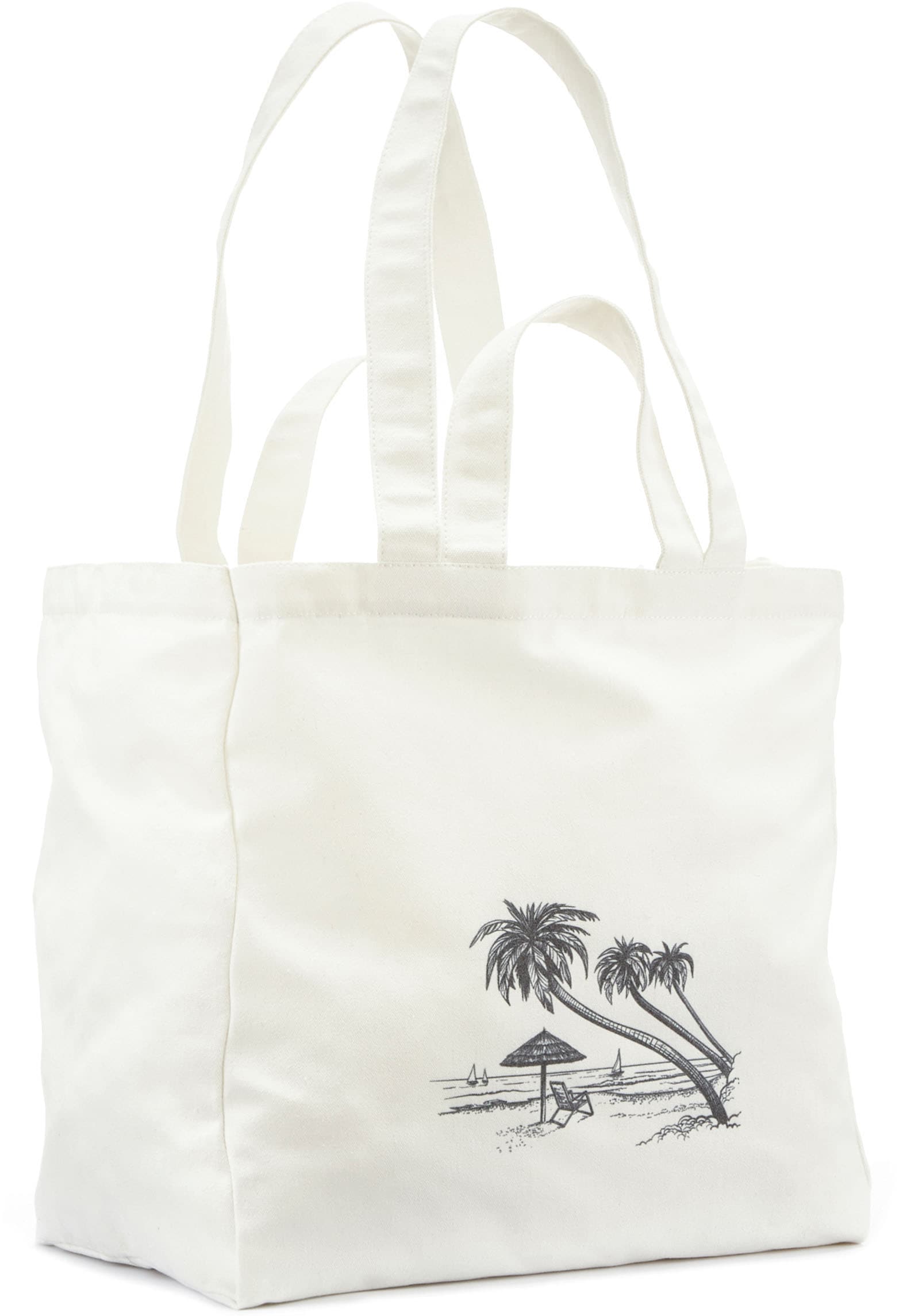 Vivance Shopper "Strandtasche" Sommertasche, Schultertasche, Badetasche mit Palmenmotiv VEGAN von Vivance