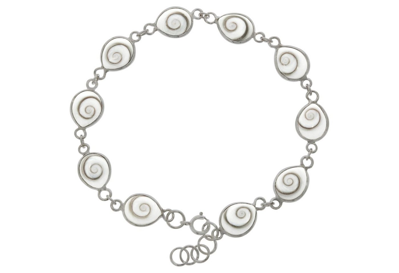 Vivance Armband 925 Silber mit Muschel weiß von Vivance