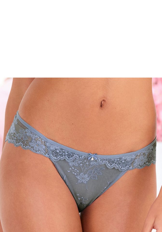 Vivance Slip Julia aus zarter Jacquardspitze mit edlem Accessoire von Vivance