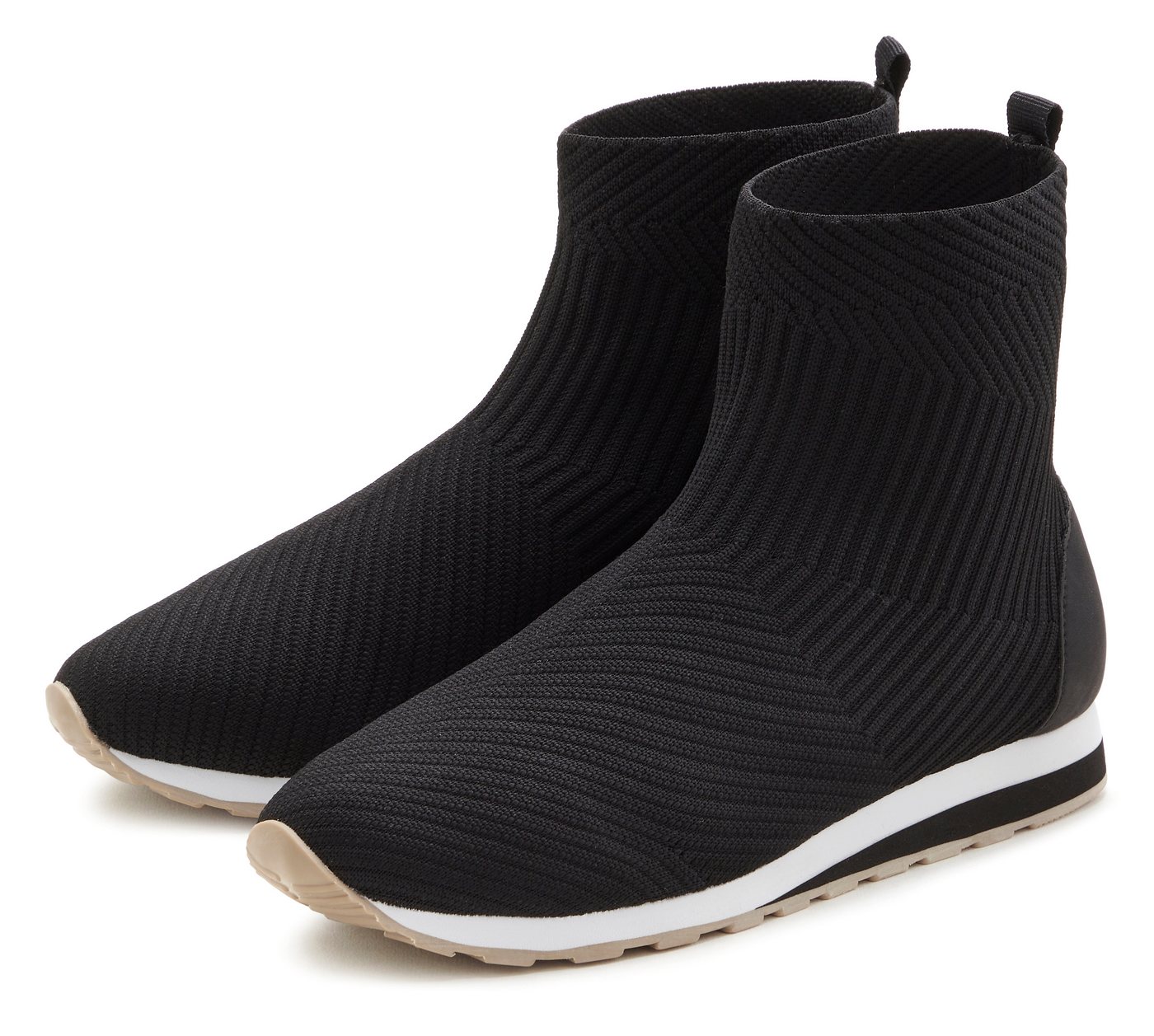 Vivance Sneaker Stiefelette aus elastischem Material, zum Reinschlüpfen VEGAN von Vivance