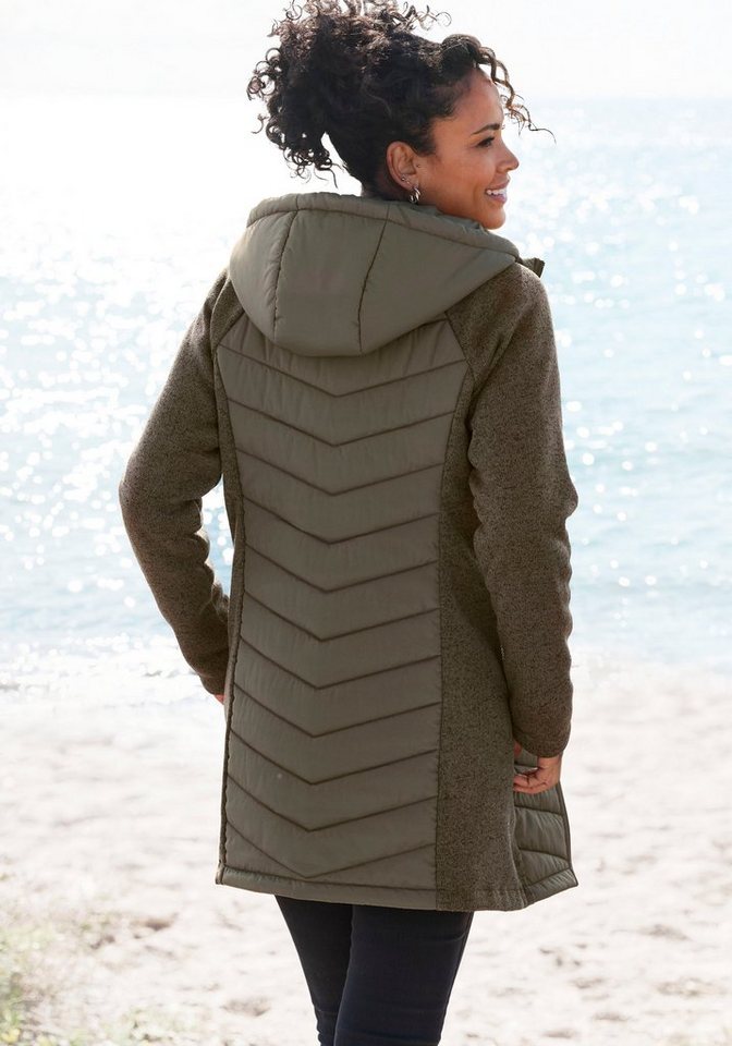 Vivance Steppjacke mit Strickfleece-Ärmeln von Vivance