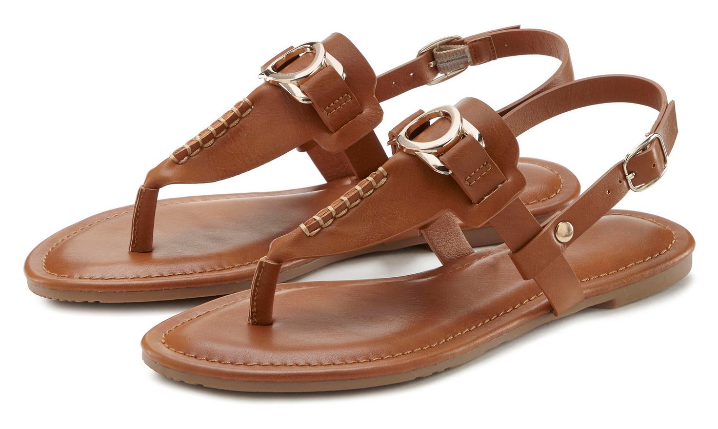 Vivance Zehentrenner Sandale, Pantolette mit Schmuckelement VEGAN Vivance Zehentrenner Sandale, Pantolette mit Schmuckelement VEGAN von Vivance