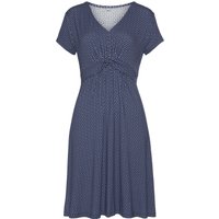 Witt Damen Jerseykleid, blau-marine-gemustert von Vivance