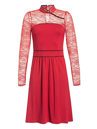 Vive Maria Asia Night Damen A-Linien-Kleid, Farben:Rot, Größe:M von Vive Maria