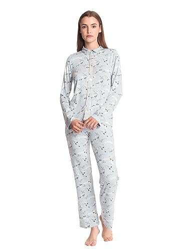 Vive Maria Blue Monday Damen Pyjama blau Allover, Größe:L von Vive Maria