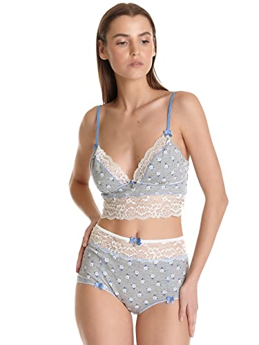 Vive Maria Blue Rose Damen Wäscheset: Top mit Panty grau meliert Allover, Größe:L von Vive Maria