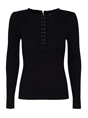 Vive Maria Chelsea Damen Langarmshirt Offwhite, Farben:Schwarz, Größe:S von Vive Maria