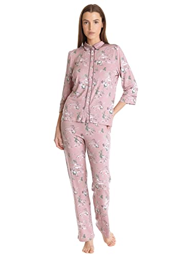 Vive Maria Chinese Teahouse Damen Pyjama lightpink Allover, Größe:L von Vive Maria