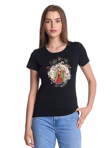 Vive Maria College Maria Damen T-Shirt, Farben: Black, Größe:XL von Vive Maria