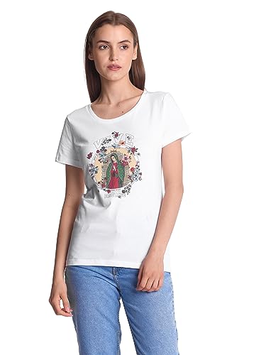 Vive Maria College Maria Damen T-Shirt, Organic Baumwolle Weiss, Größe:XL von Vive Maria