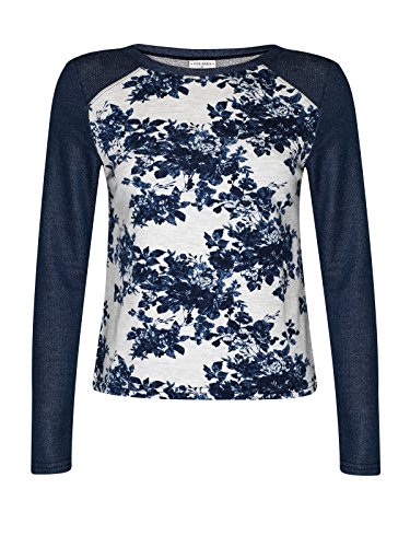 Vive Maria Damen 33380 Sweatshirt, Blau (Dark Blue/Gray Melange Allover), 36 (Herstellergröße: S) von Vive Maria