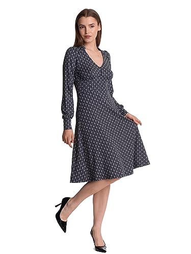 Vive Maria Flower Souvenir Damen A-Linien-Kleid dunkelblau Allover, Größe:XL von Vive Maria