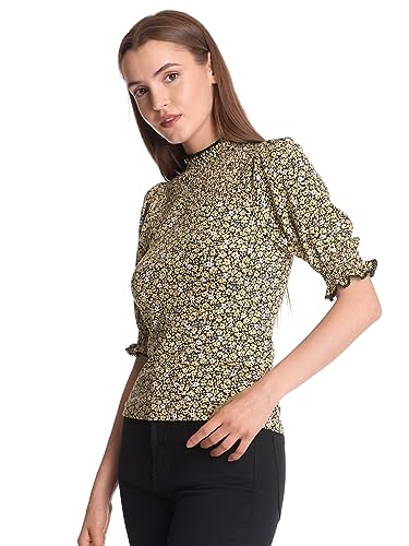 Vive Maria Golden Day Smoke Damen Blusenshirt dunkelgelb Allover, Größe:M von Vive Maria