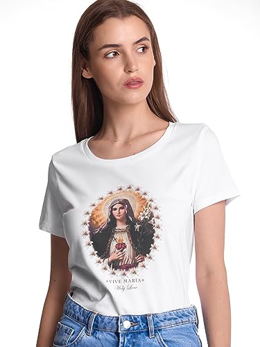 Vive Maria Holy Love Damen T-Shirt, Farben:Weiss, Größe:S von Vive Maria