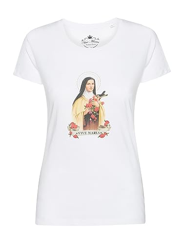 Vive Maria Holy Therese Damen T-Shirt, Farben:Schwarz, Größe:M von Vive Maria