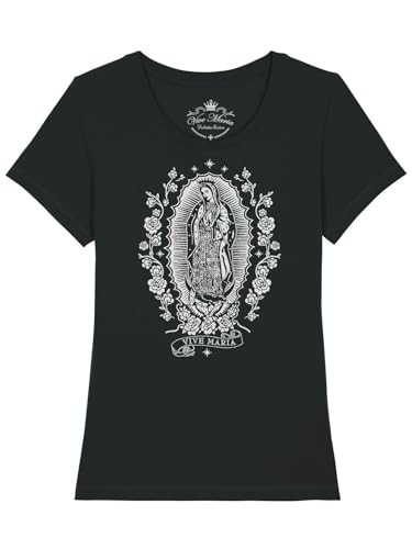 Vive Maria Holy Virgin Damen T-Shirt schwarz, Größe:L von Vive Maria