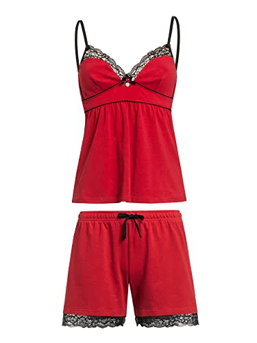 Vive Maria Libstick Babe Damen Pyjama rot, Größe:L von Vive Maria