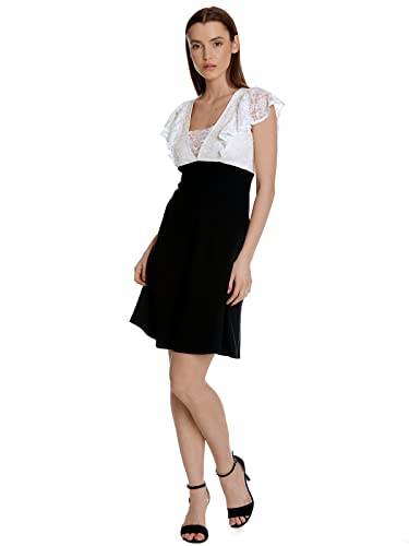 Vive Maria Lovely Party Damen A-Linien-Kleid Creme Allover/schwarz, Größe:S von Vive Maria