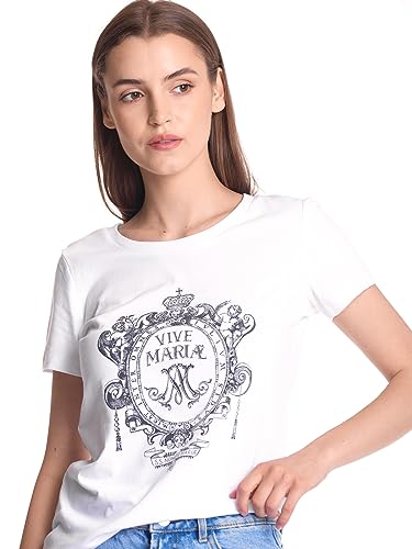 Vive Maria Maria's Baroque Damen T-Shirt, Farben:Weiss, Größe:M von Vive Maria